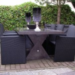 Moderne tafel 230 x 100 cm geheel uit natuursteen