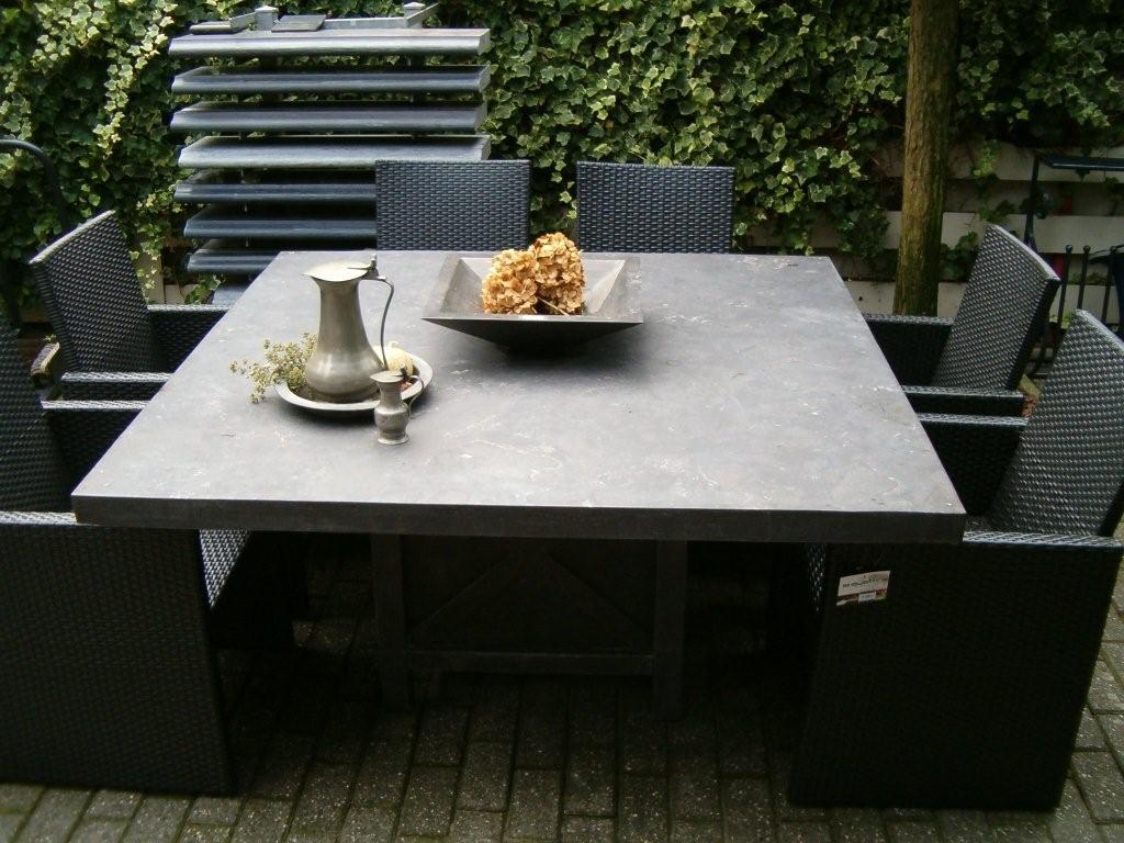 Logisch Uitgebreid Misverstand Moderne tafel 150 x 150 strak blad 6cm – Van Heusen Natuursteen Rucphen